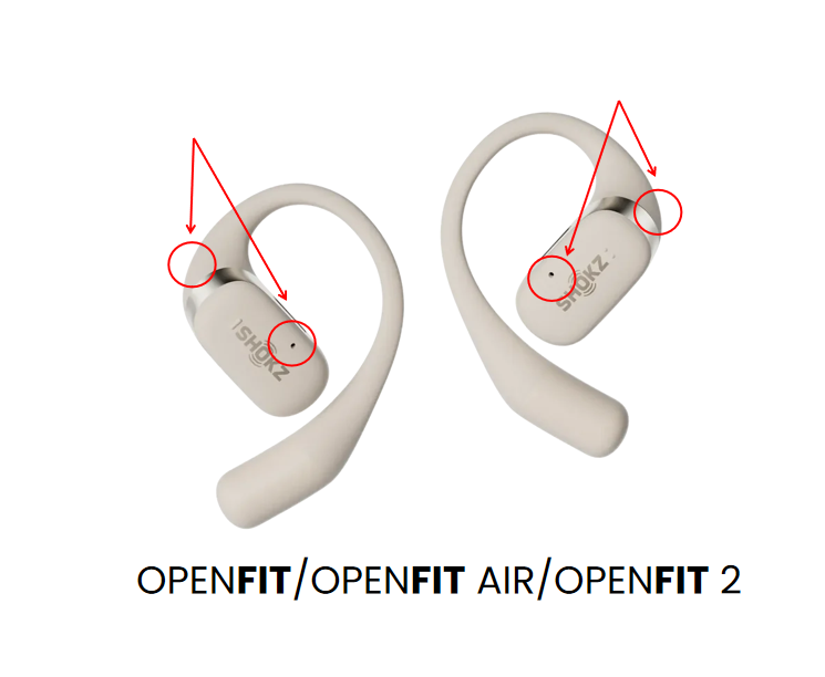 Shokz OpenFit2 マイク不調 How to locate the microphone on Shokz headphones?