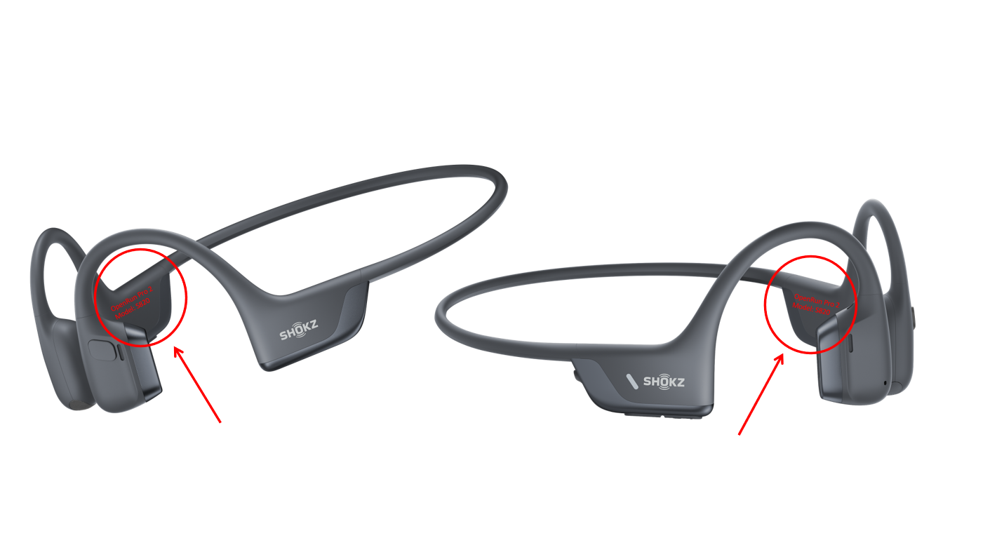 shokz 新品同様！ How to identify your Shokz models?