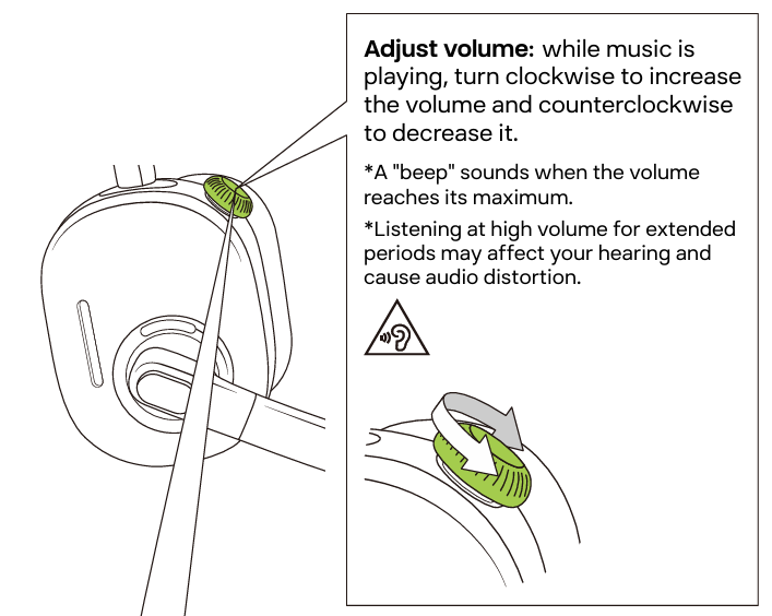 How to adjust volume on wired earbuds